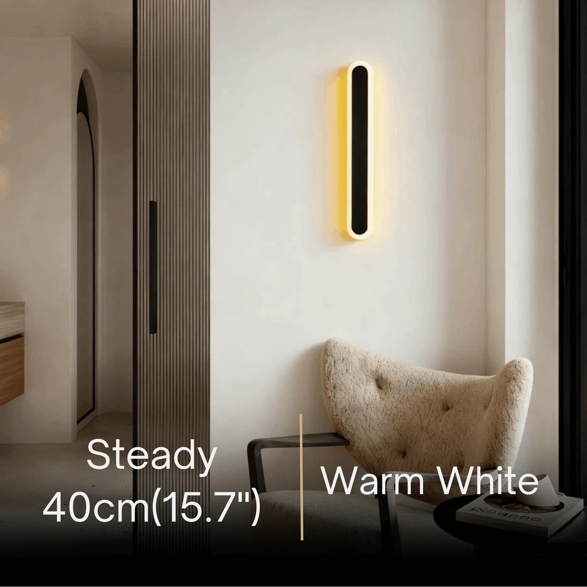 Arcato Modern Linear Outdoor Wall Lamp – Sensor Light for Indoor/Outdoor