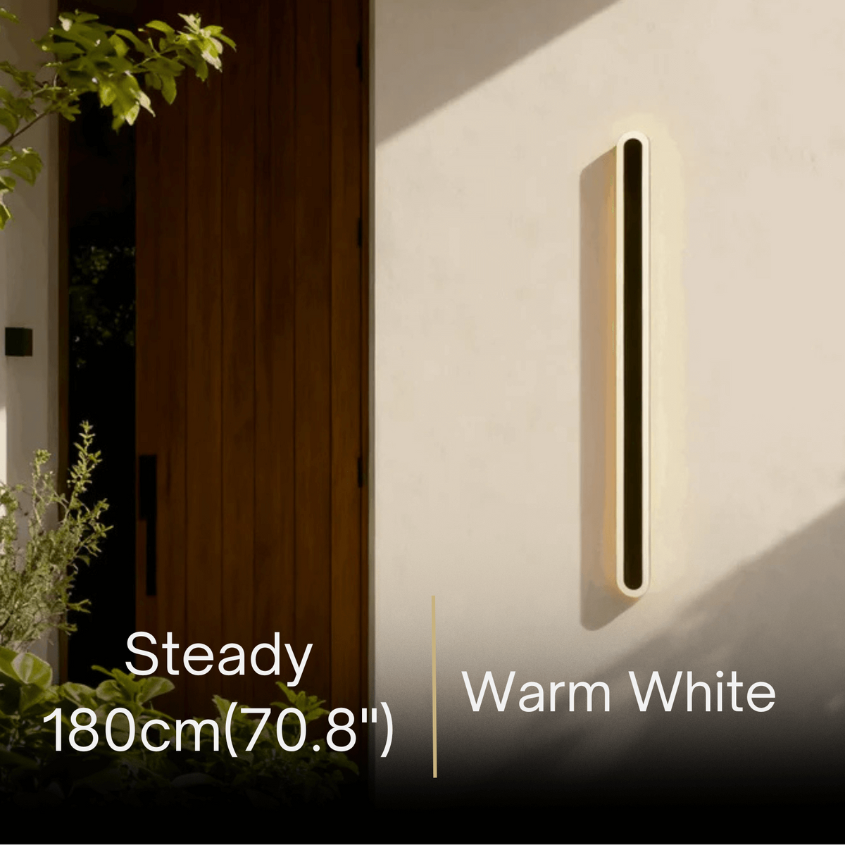 Arcato Modern Linear Outdoor Wall Lamp – Sensor Light for Indoor/Outdoor