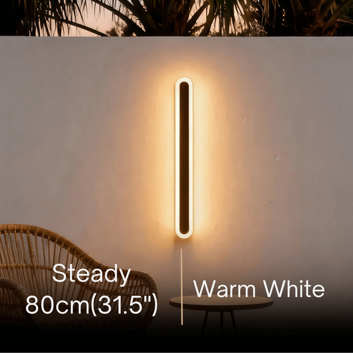 Arcato Modern Linear Outdoor Wall Lamp – Sensor Light for Indoor/Outdoor