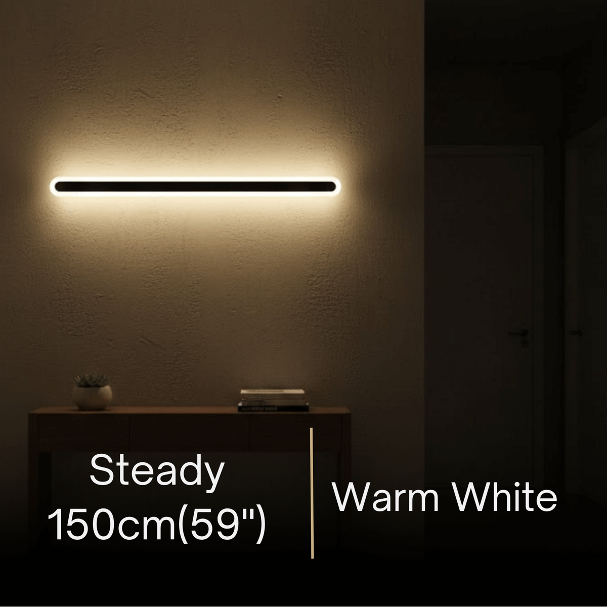 Arcato Modern Linear Outdoor Wall Lamp – Sensor Light for Indoor/Outdoor