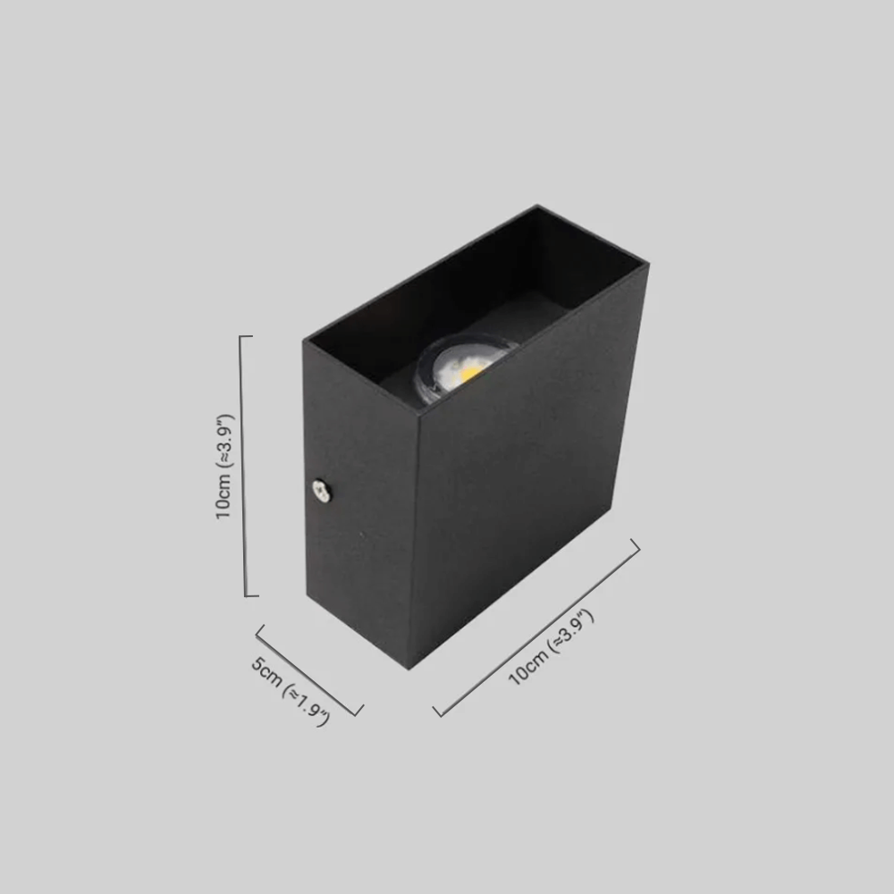 Arcato Modern Outdoor Wall Light - Metal Design in Black/White/Grey for Corridor