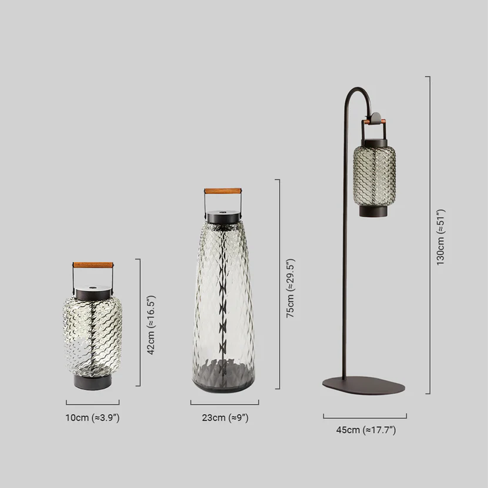 Irondale Vintage Outdoor Floor Lamp - Black Metal Hood Design for Garden & Patio