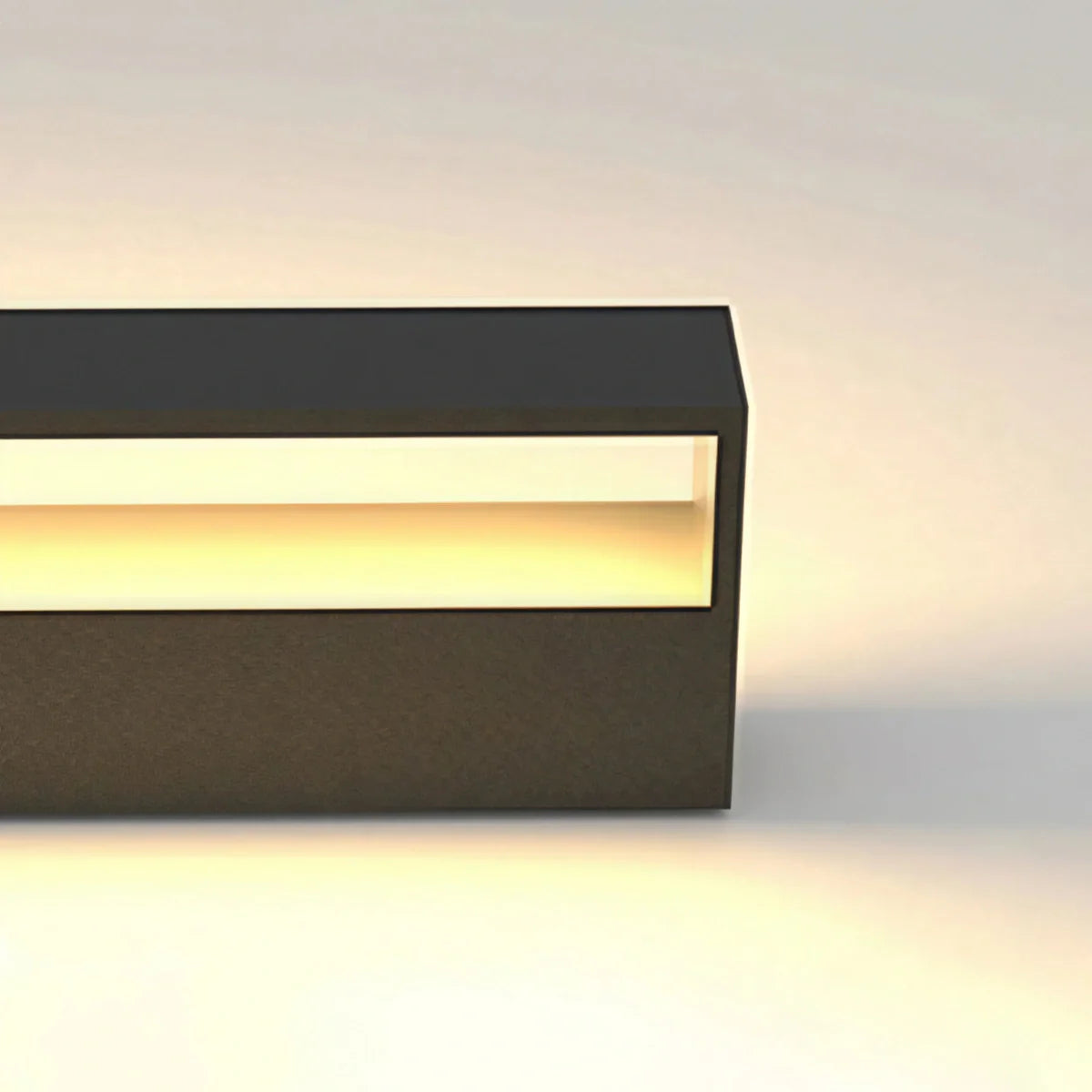 Arcato Modern Rectangular Outdoor Wall Lamp – Metal Sensor Light Garden/Patio