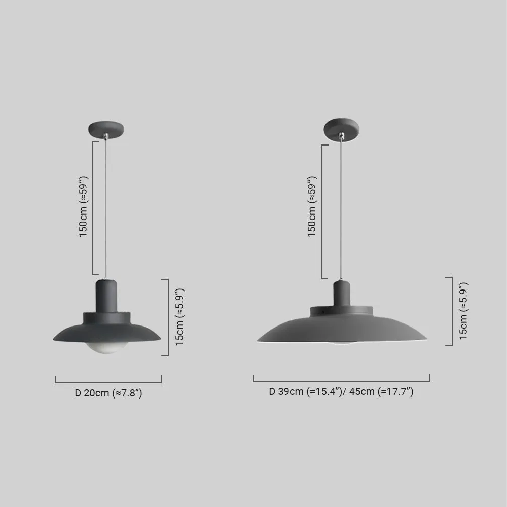 Irondale Modern Outdoor Pendant Light - Grey/White Metal Hooded Design for Courtyard