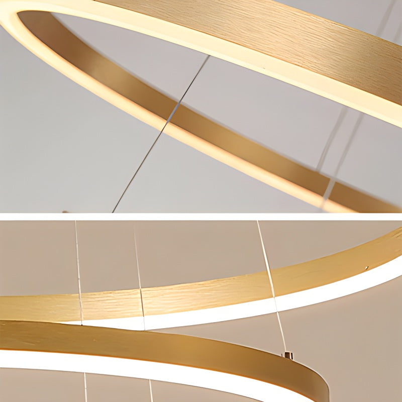 Tiered Ring Chandelier for High Ceilings