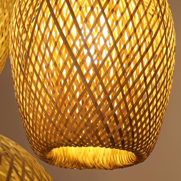 nuvlight Rattan Cocoon Hand-Woven Pendant Light