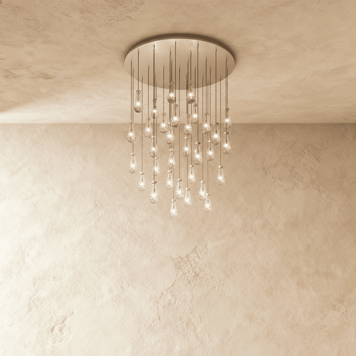 Pulcher Glass Tears Chandelier - Residence Supply