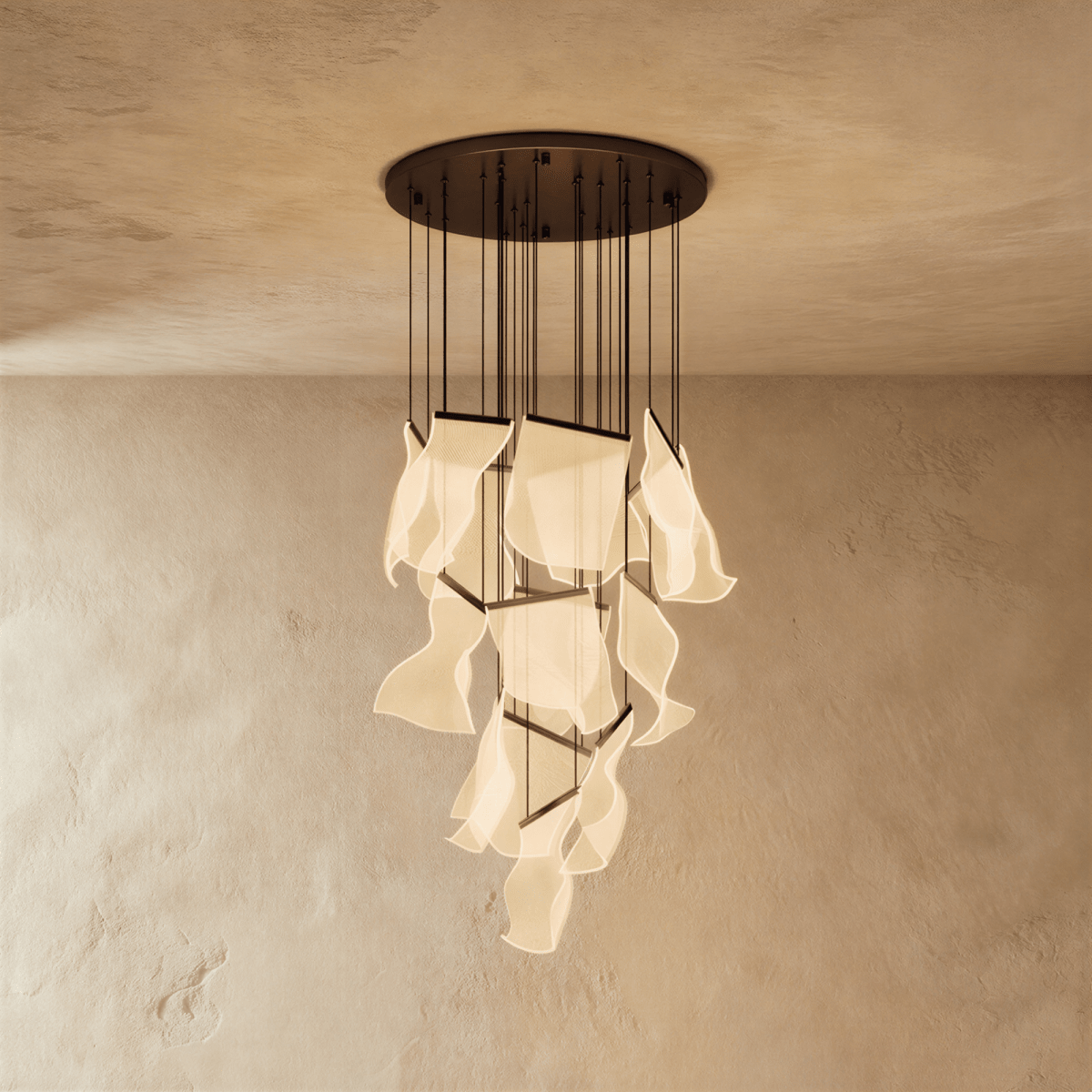 Sheets Chandelier (Round Ceiling Mount) - Residence Supply