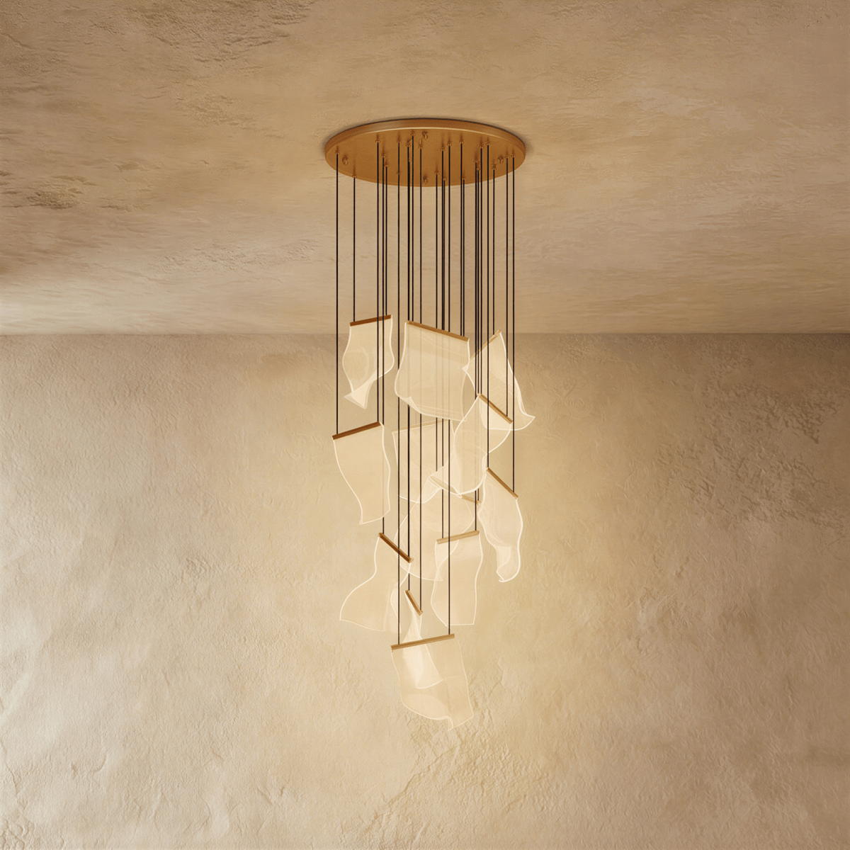 Sheets Chandelier (Round Ceiling Mount) - Residence Supply