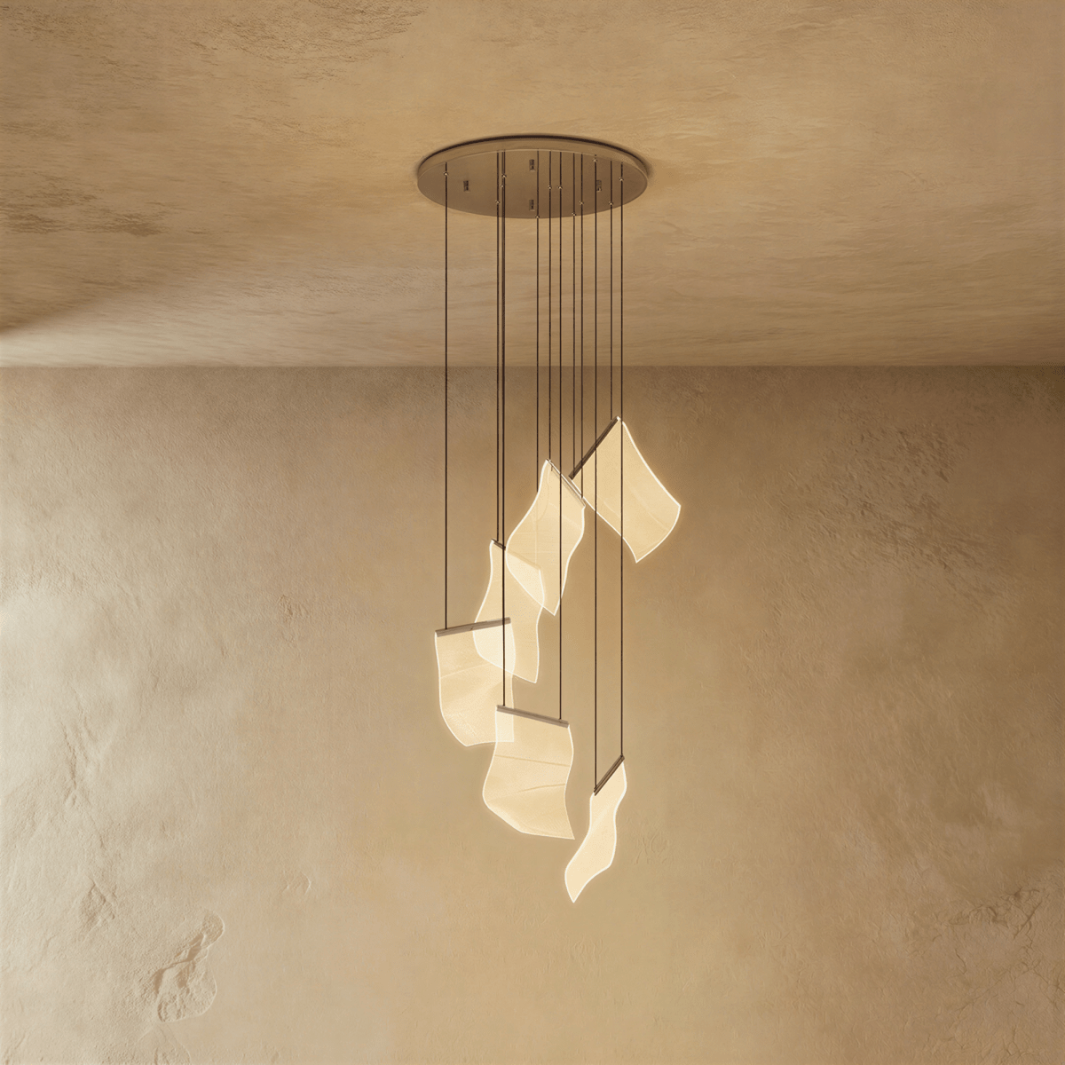 Sheets Chandelier (Round Ceiling Mount) - Residence Supply