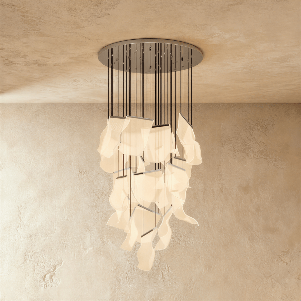 Sheets Chandelier (Round Ceiling Mount) - Residence Supply