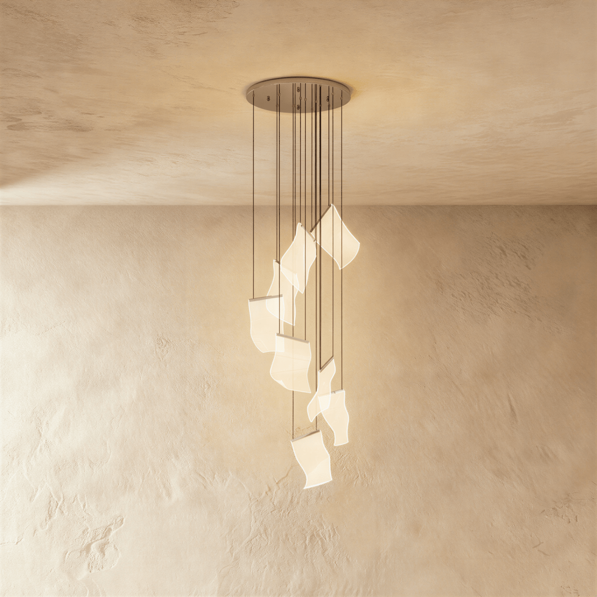 Sheets Chandelier (Round Ceiling Mount) - Residence Supply