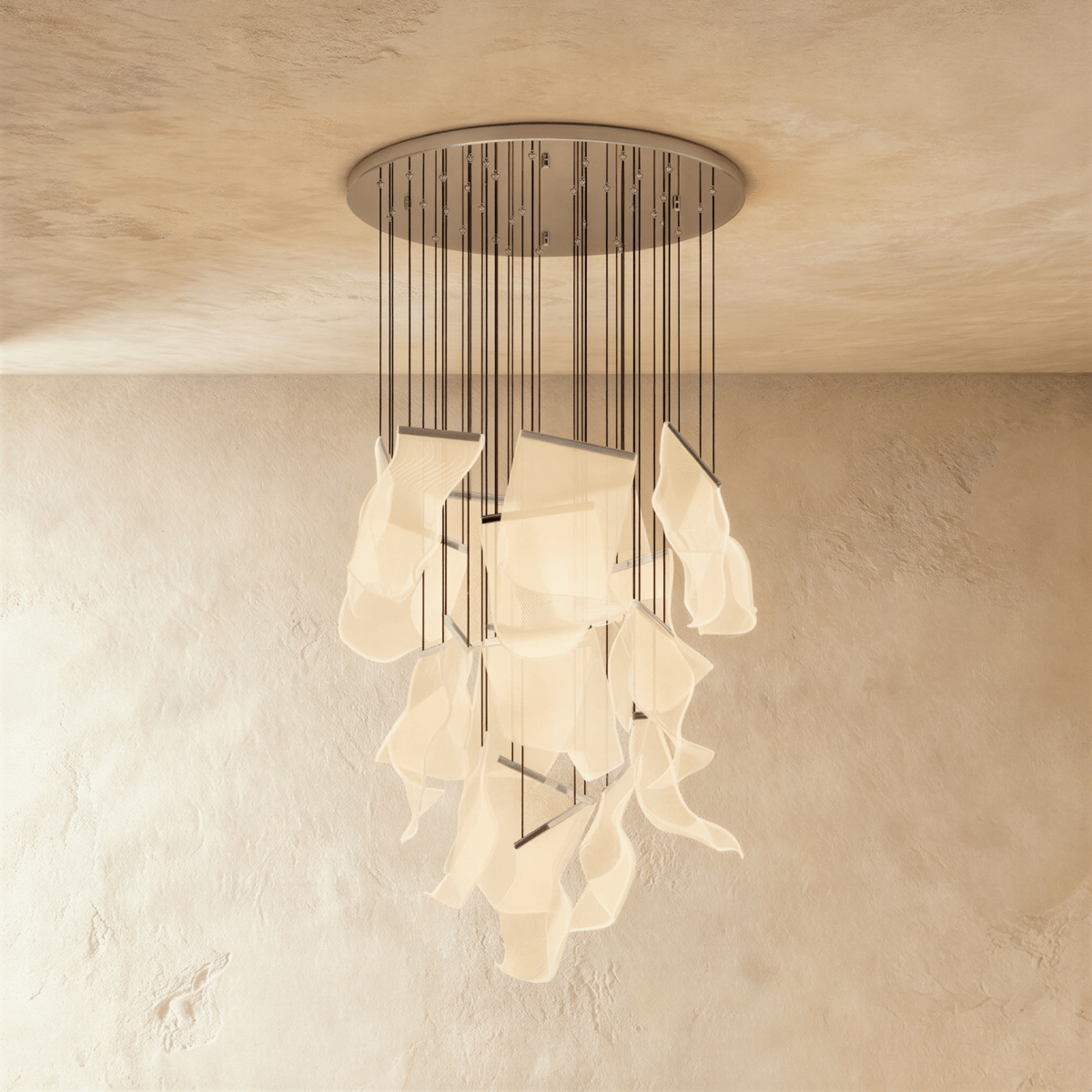 Sheets Chandelier (Round Ceiling Mount) - Residence Supply