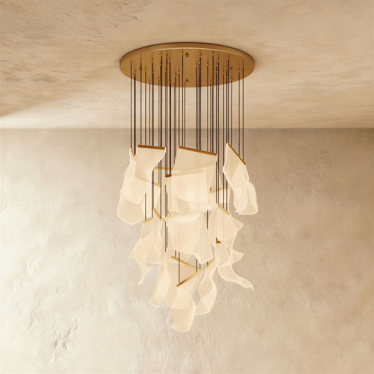 Sheets Chandelier (Round Ceiling Mount) - Residence Supply