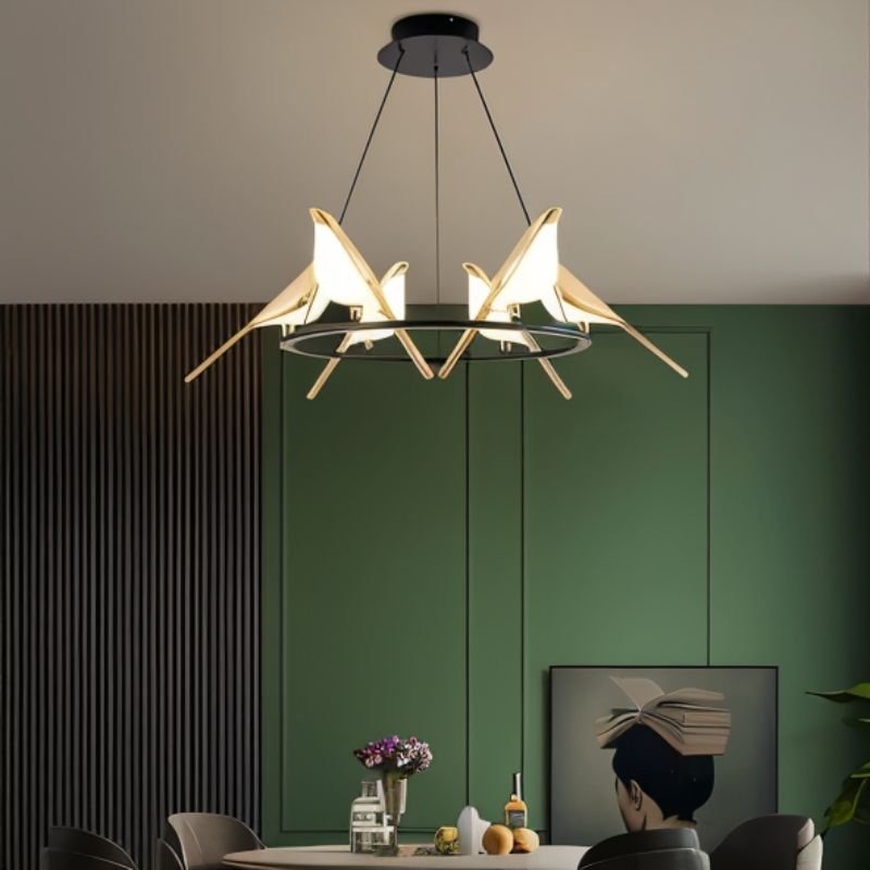 nuvlight Avian Modernist Origami Bird Pendant Light