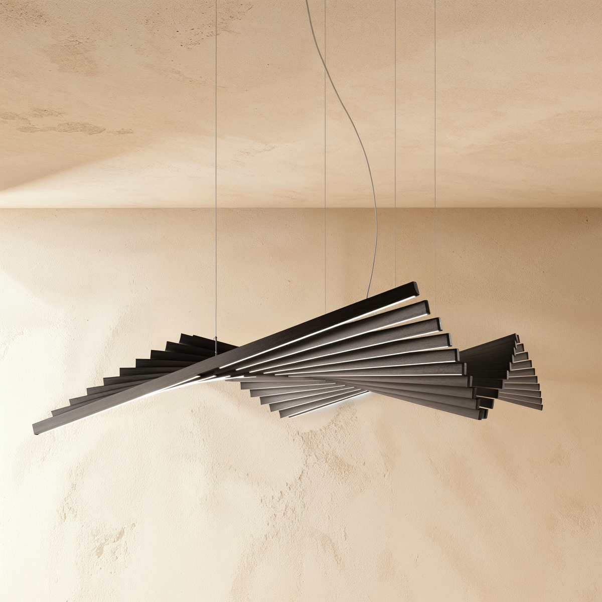 nuvlight Waves Modern Fluid LED Chandelier