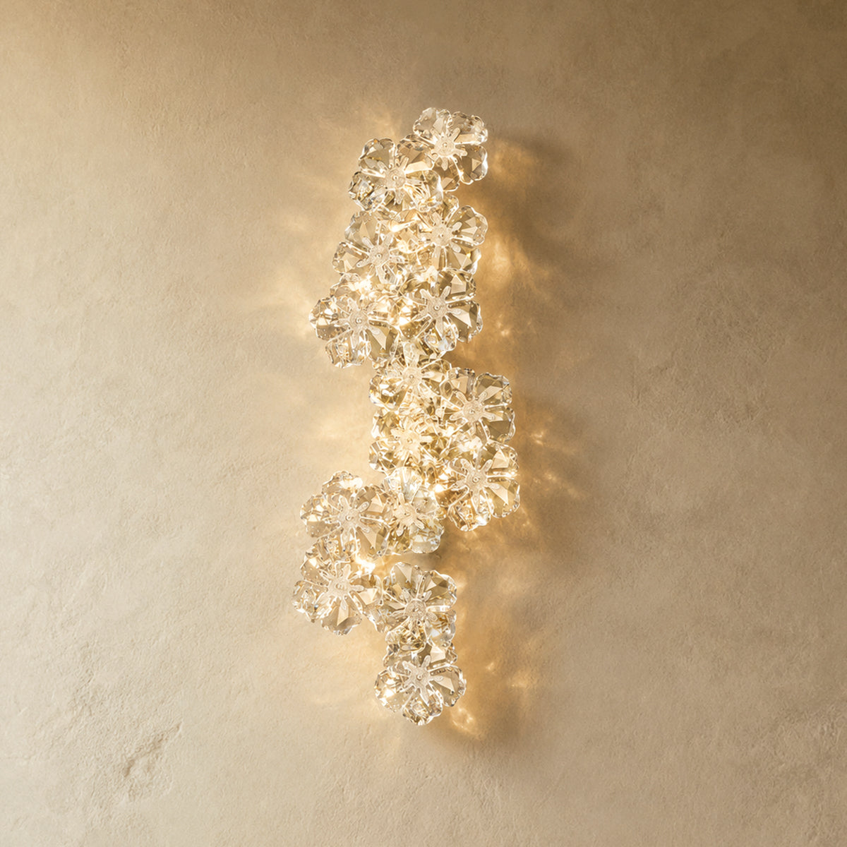 Crystal Flower Wall Lamp