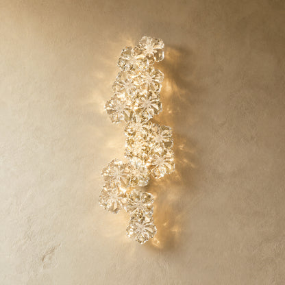 Crystal Flower Wall Lamp