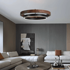 Haloa Minimalist Ring Pendant - Modern LED Circular Chandelier for Living Room & Foyer