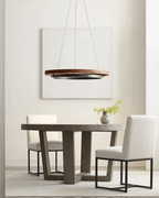 Haloa Minimalist Ring Pendant - Modern LED Circular Chandelier for Living Room & Foyer
