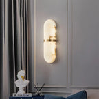 Nuvlight-All copper natural marble wall lamp