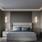 Nuvlight-All copper natural marble wall lamp
