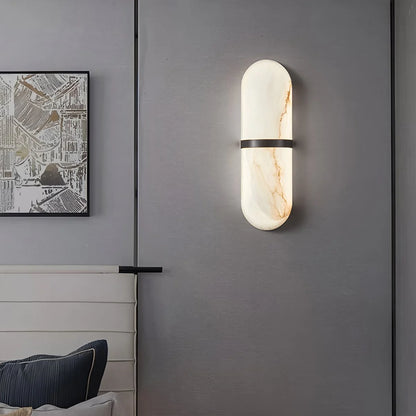 Nuvlight-All copper natural marble wall lamp