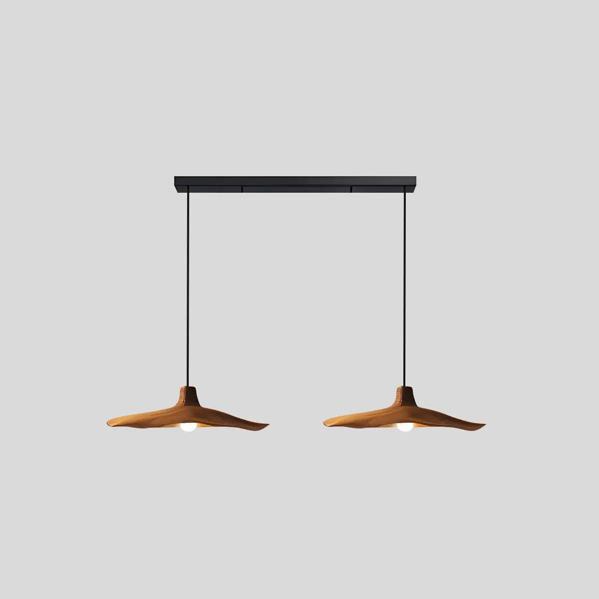 Retro Wave Wabi Sabi Pendant Light 2 Heads