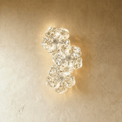 Crystal Flower Wall Lamp
