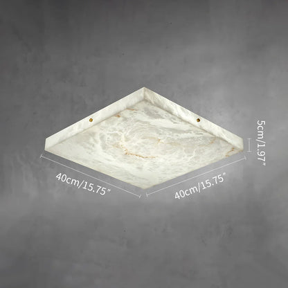 Alabaster Flush Mount Ceiling Light for Bedroom