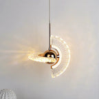 Zyra Modern Minimalist Pendant Light - Glass Hanging Lamp for Kitchen Island & Dining Room