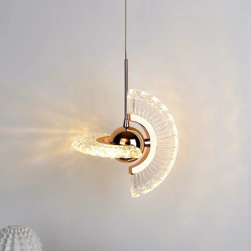 Zyra Modern Minimalist Pendant Light - Glass Hanging Lamp for Kitchen Island & Dining Room