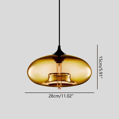 Nuvlight Hand-Blown Color Glass Pendant Light
