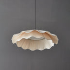 Arwen Handmade Fabric Ripple Pendant - Modern Minimalist Wave Chandelier for Dining Table