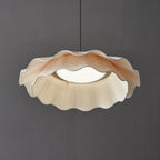 Arwen Handmade Fabric Ripple Pendant - Modern Minimalist Wave Chandelier for Dining Table
