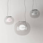 Levita Modern Orb Pendant - Minimalist Floating Glass Globe Light for Living Room & Foyer