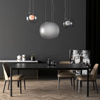 Levita Modern Orb Pendant - Minimalist Floating Glass Globe Light for Living Room & Foyer