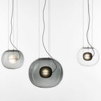 Levita Modern Orb Pendant - Minimalist Floating Glass Globe Light for Living Room & Foyer