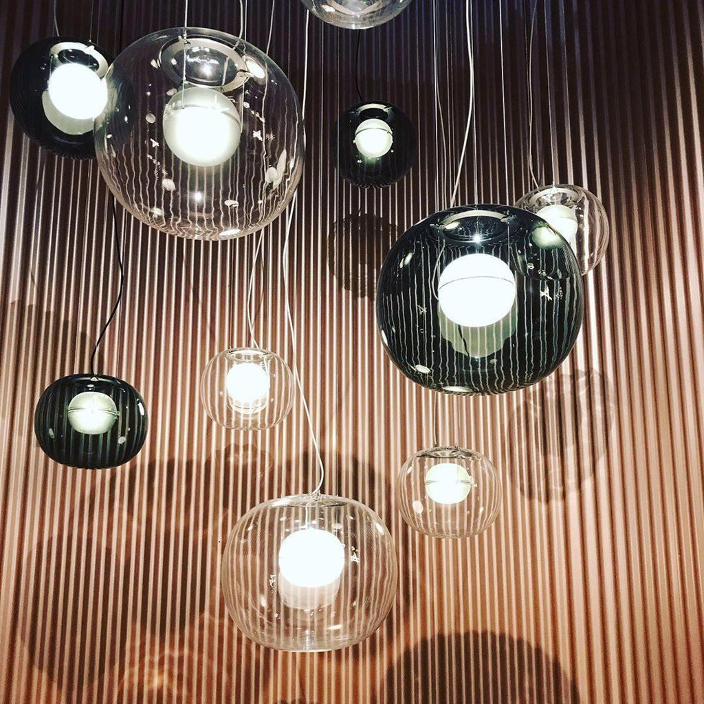 Levita Modern Orb Pendant - Minimalist Floating Glass Globe Light for Living Room & Foyer