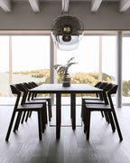 Levita Modern Orb Pendant - Minimalist Floating Glass Globe Light for Living Room & Foyer