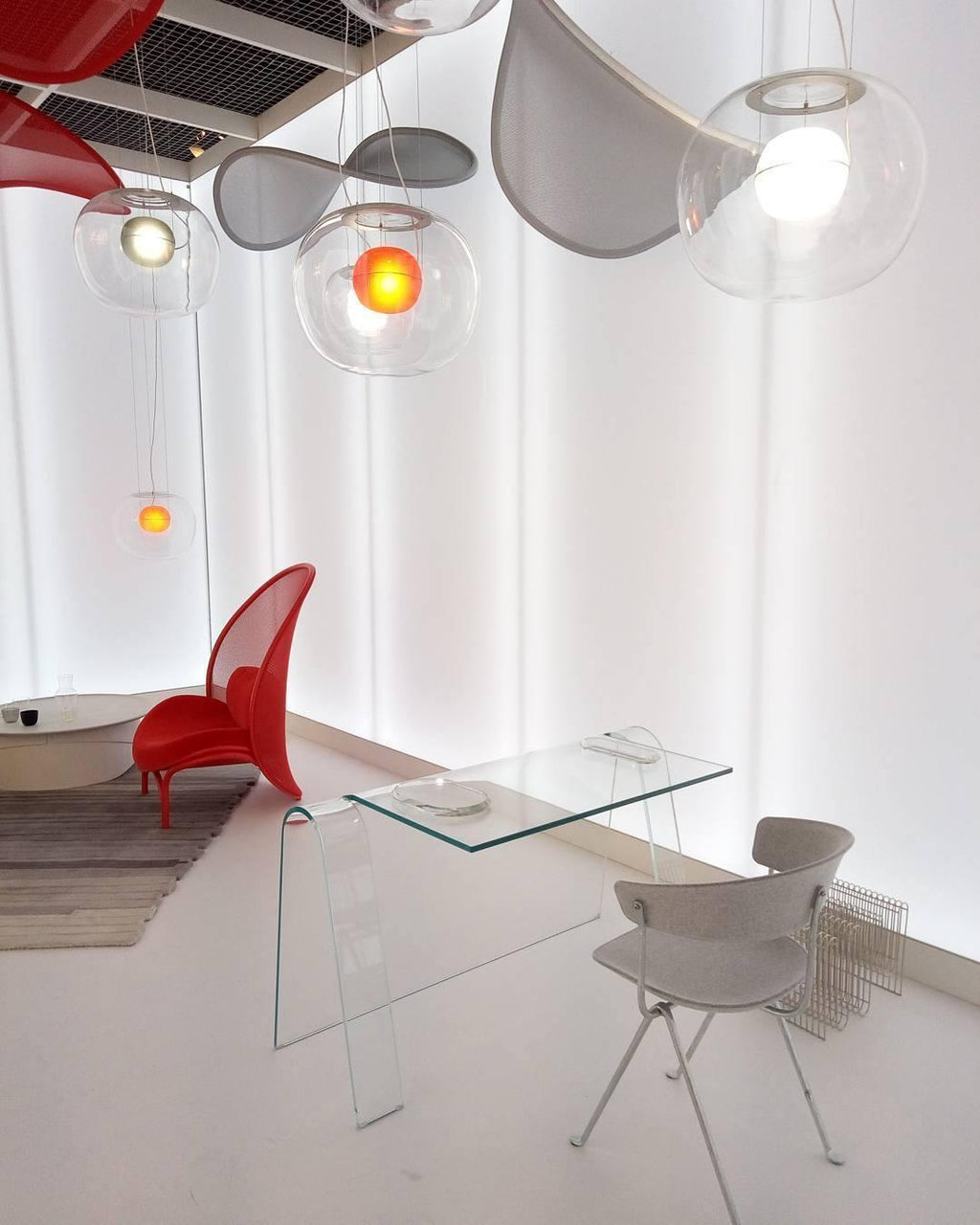 Levita Modern Orb Pendant - Minimalist Floating Glass Globe Light for Living Room & Foyer