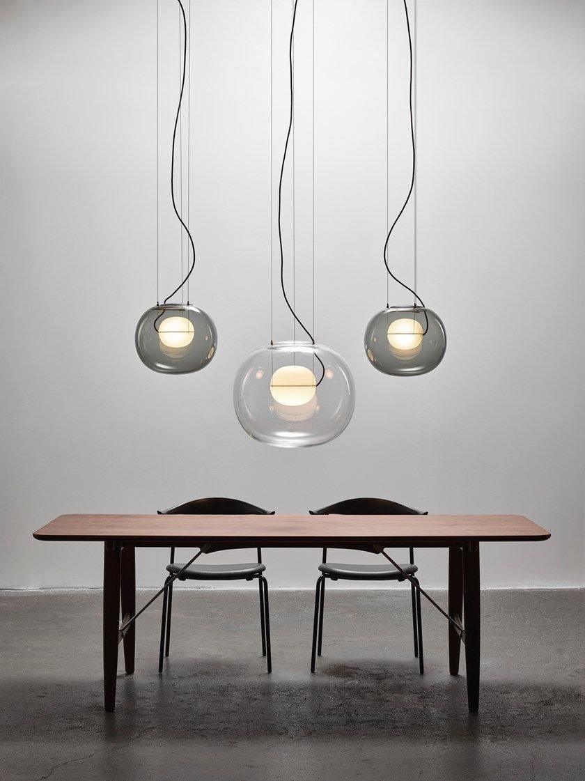 Levita Modern Orb Pendant - Minimalist Floating Glass Globe Light for Living Room & Foyer