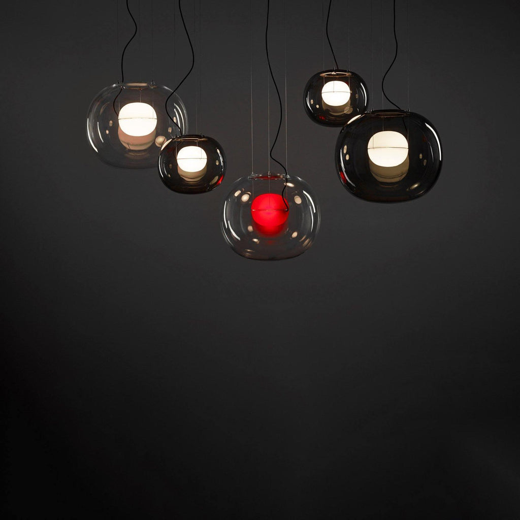 Levita Modern Orb Pendant - Minimalist Floating Glass Globe Light for Living Room & Foyer