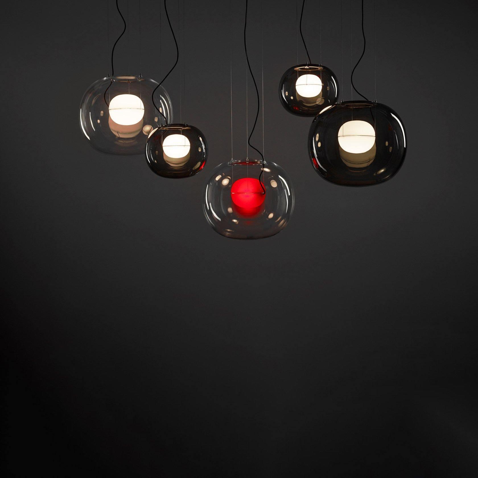 Levita Modern Orb Pendant - Minimalist Floating Glass Globe Light for Living Room & Foyer