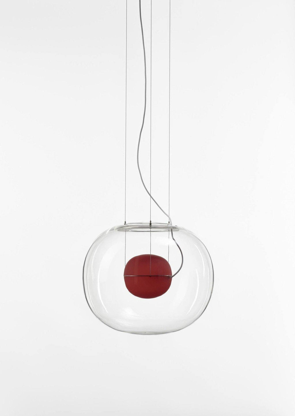 Levita Modern Orb Pendant - Minimalist Floating Glass Globe Light for Living Room & Foyer