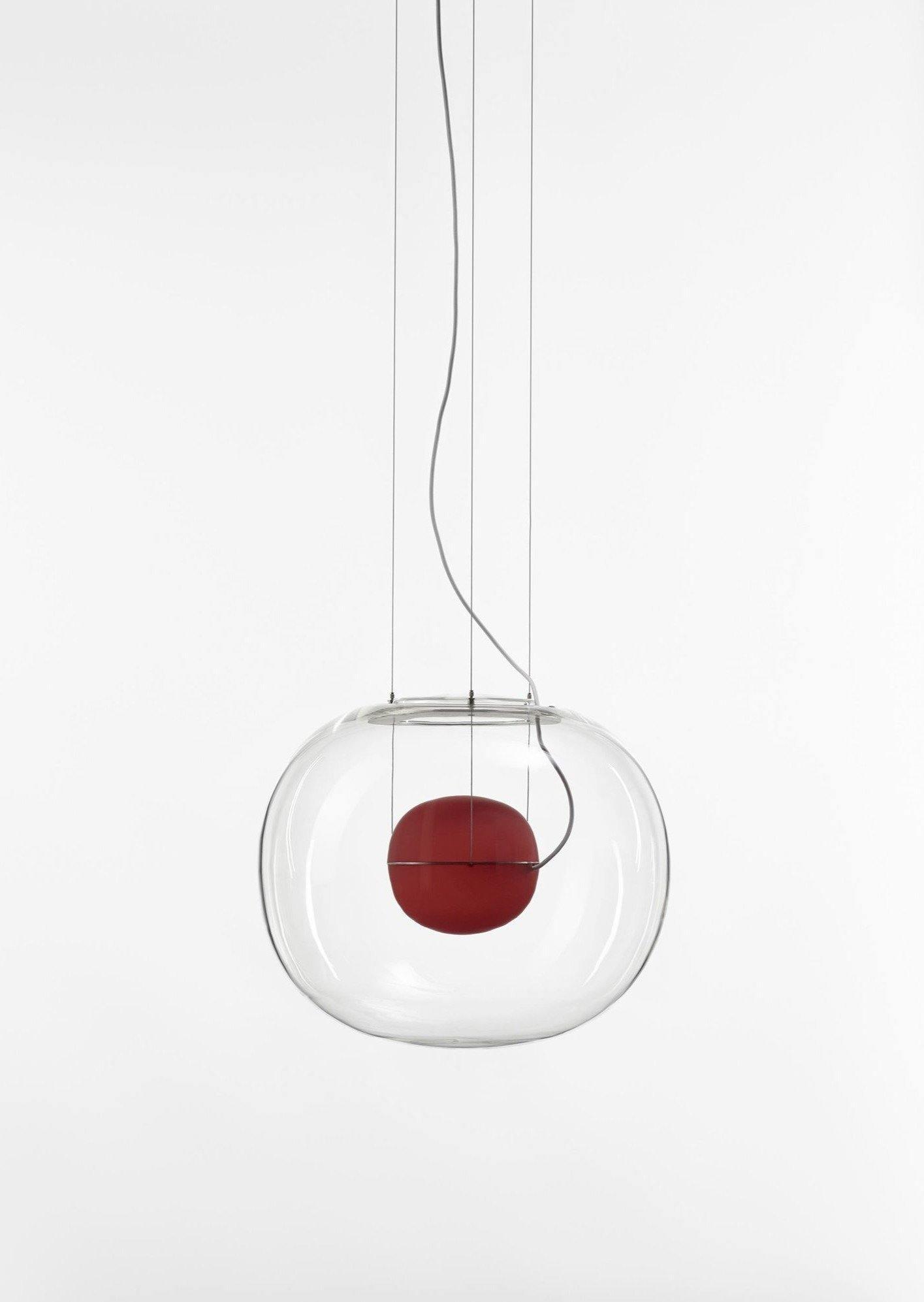 Levita Modern Orb Pendant - Minimalist Floating Glass Globe Light for Living Room & Foyer