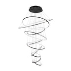 Grand Tiered Ring Chandelier - Modern Luxury Multi-Tier Lighting for Foyer & High Ceiling