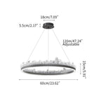 Modern Iceberg Chandelier - Luxury Hand-Poured Textured Glass Pendant for Dining & Living Room