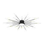Artistic Fireworks Ceiling Light - Modern Swirl Burst Flush Mount for Living Room