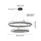 Modern Iceberg Chandelier - Luxury Hand-Poured Textured Glass Pendant for Dining & Living Room